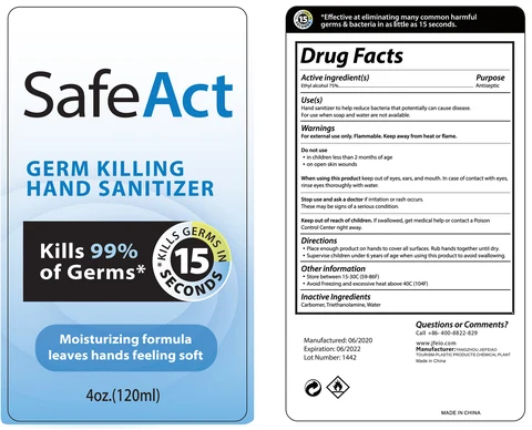 Hand Sanitizer packaging