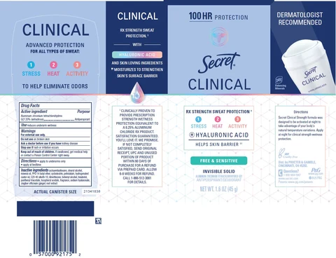Secret Clinical Invisible Free and Sensitive 포장