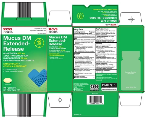 mucus dm extended release 포장