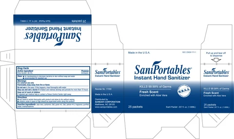 PRINCIPAL DISPLAY PANEL – Sanear 25 count Box