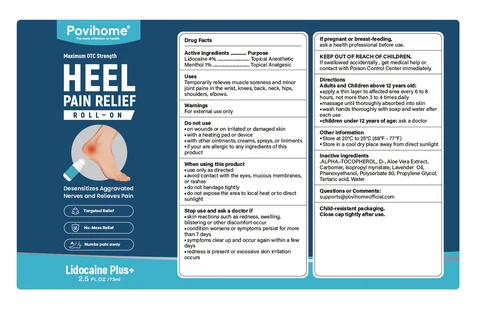 HEEL PAIN RELIEF ROLL-ON 포장