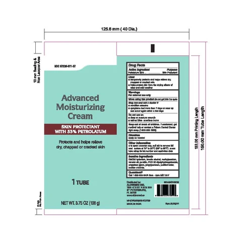 Skin Protectant with 33% PetrolatumAdvance Moisturizing Cream packaging