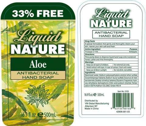 Liquid Nature Antibacterial Hand Soap packaging