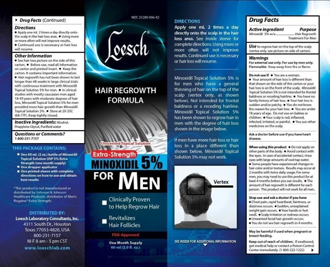 Loesch Hair Regrowth FormulaUnscented Topical Solution Extra-Strength for Men packaging