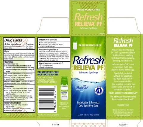 Refresh Relieva Preservative Free 포장