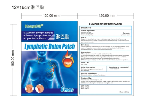 Lymphatic Detox Patch packaging