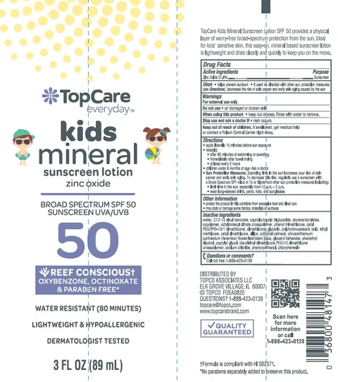 TopCare Everyday Kids Mineral Sunscreen packaging