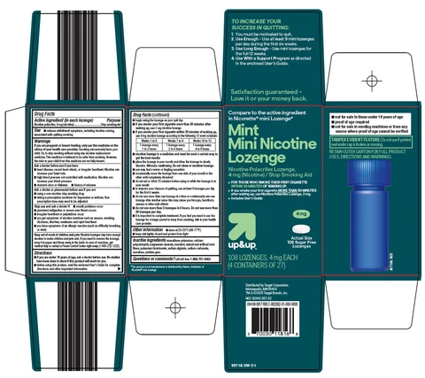 up and up nicotine mini mint 포장