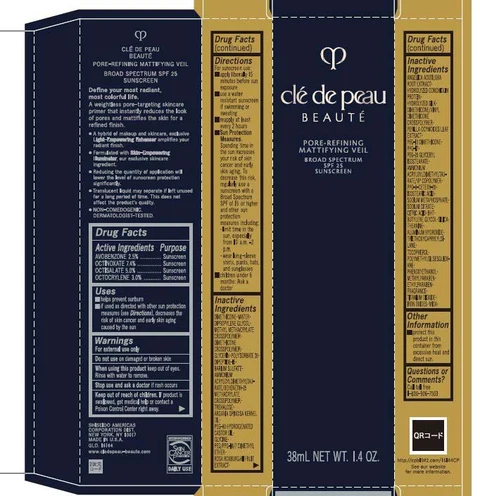 cle de peau BEAUTE PORE-REFINING MATTIFYING VEIL packaging