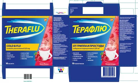 TheraFlu Cold and Flu packaging