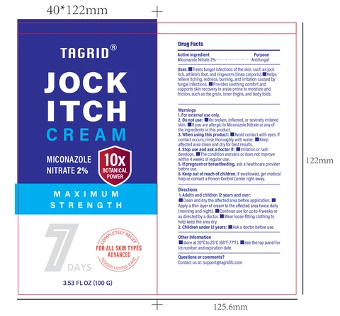 Tagrid Jock Itch Miconazole Nitrate 2% 포장