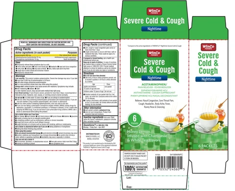 Severe Cold and Cough Nighttime 포장
