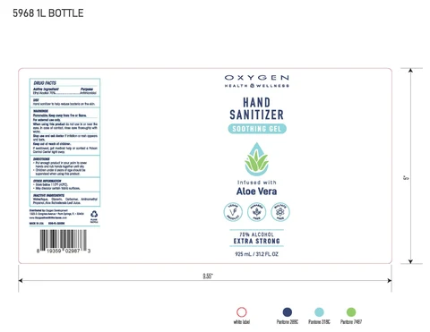 Hand Sanitizer Soothing Gel packaging