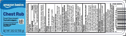 Chest Rub packaging