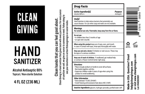 Hand Sanitizer packaging