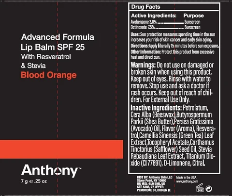 Advanced Formula Lip Balm SPF 25 Blood Orange 포장
