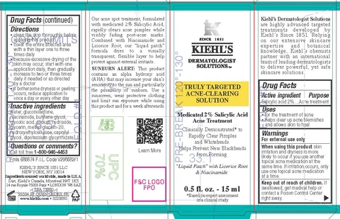 Kiehls Since 1851 Dermatologist Solutions Truly Targeted Acne Clearing Solution 포장