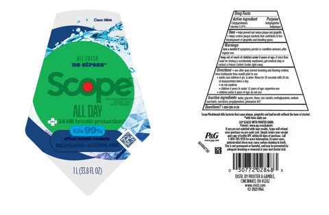 Scope All Day CPC Antigingivitis/Antiplaque Mouthwash All Day 포장