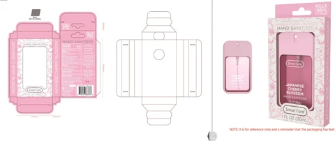 Smart Care 1oz Hand Sanitizer Japanese Cherry Blossom01 포장