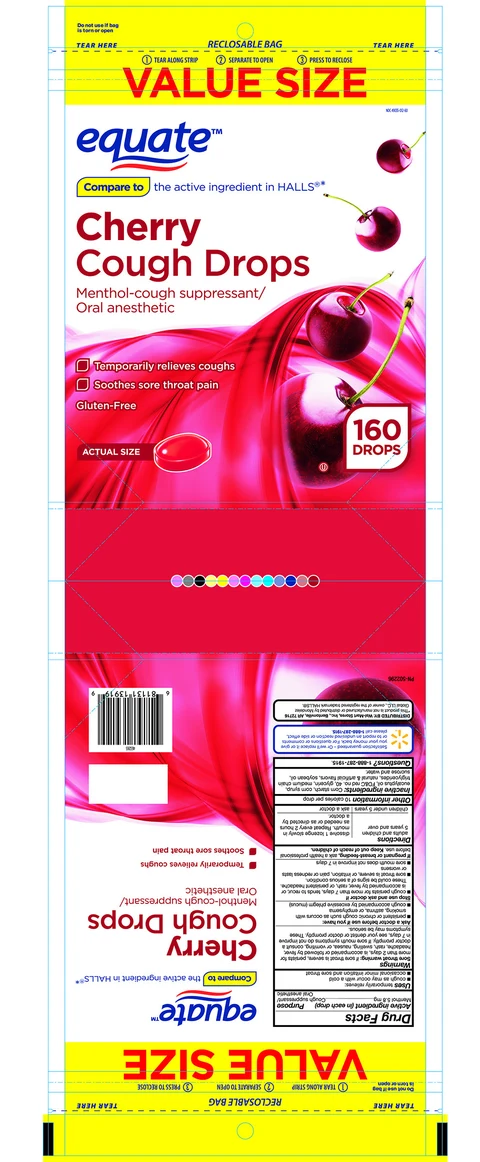 Cherry Cough Drops packaging