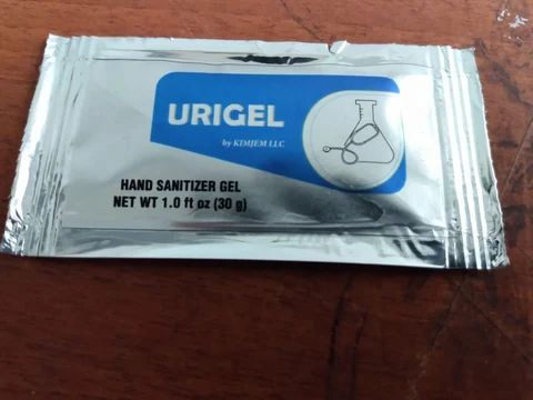 Urigel 80% Hand Sanitizer Gel 3ML Packet 포장