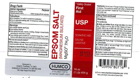 Humco Epson Salt 포장