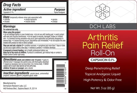 DCH Arthritis Pain Relief Roll-On 포장