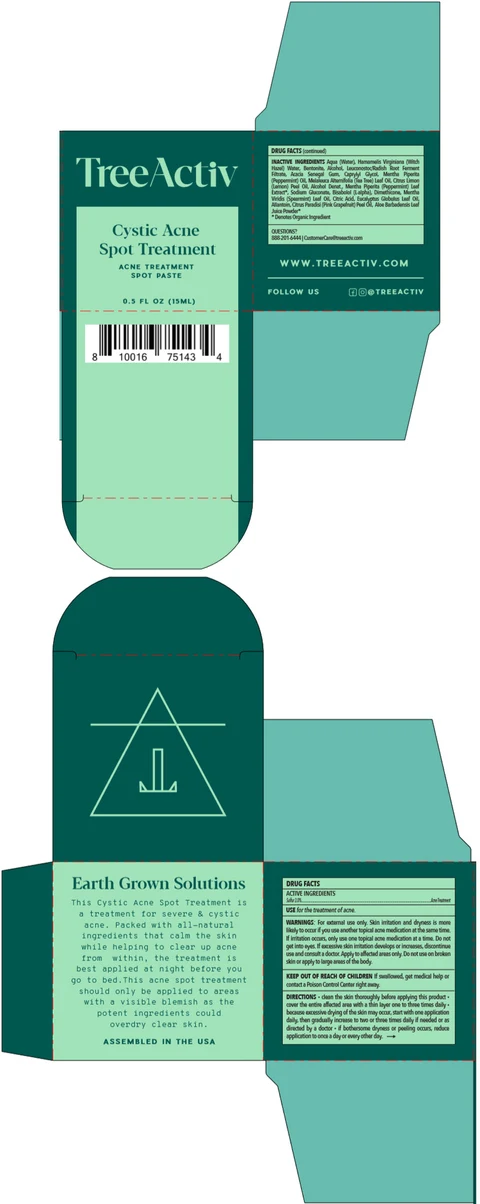TreeActiv Cystic Acne Spot Treatment packaging
