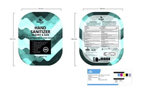 Hand Sanitizer packaging