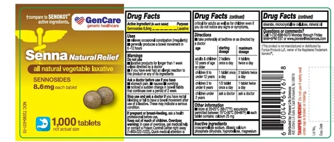 Senna Natural Relief 포장