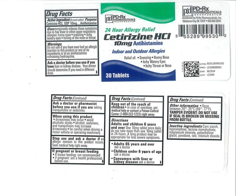 Cetirizine Hydrochloride 포장