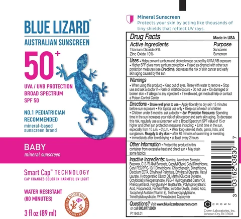 Blue Lizard Baby SPF 50 Sunscreen 포장