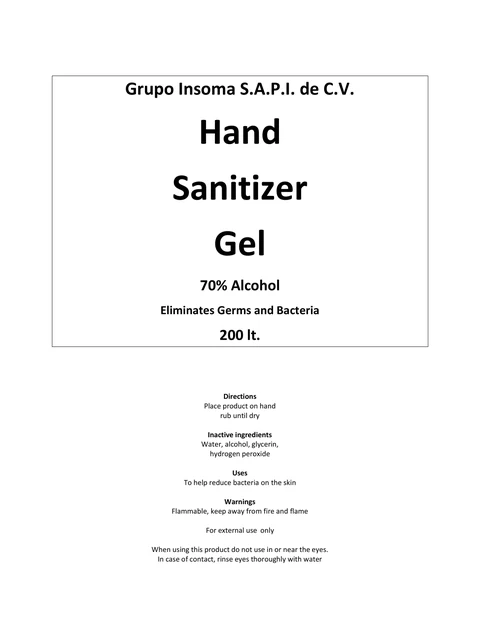 Hand Sanitizer packaging