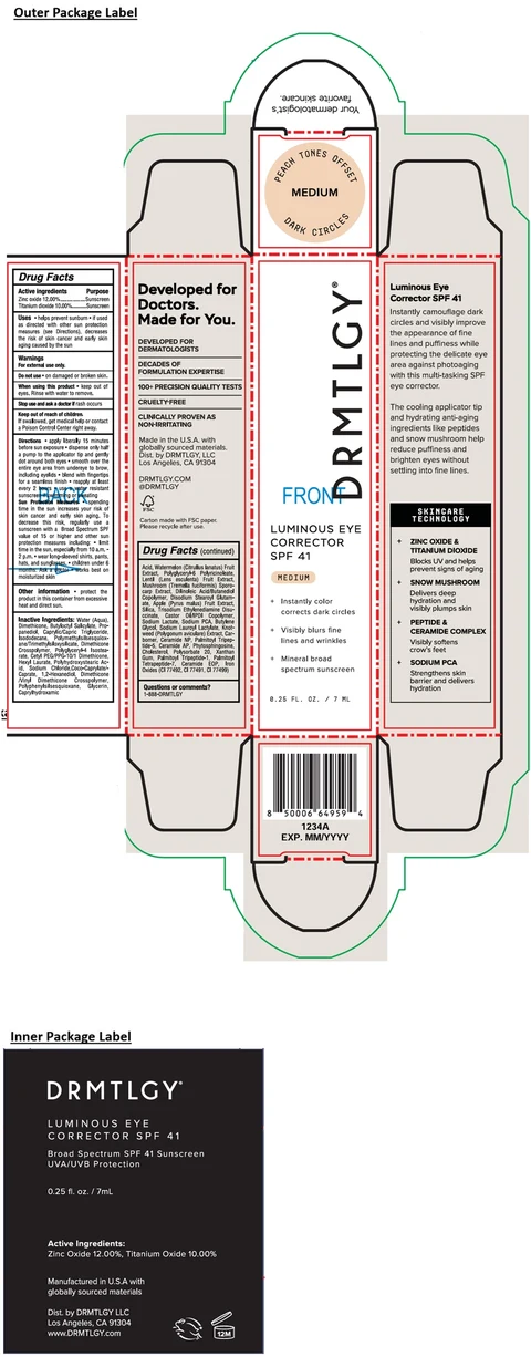 LUMINOUS EYE CORRECTOR SPF 41 - MEDIUM packaging