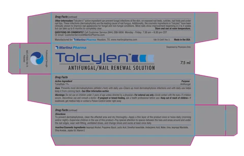 Tolcylen Antifungal Solution packaging