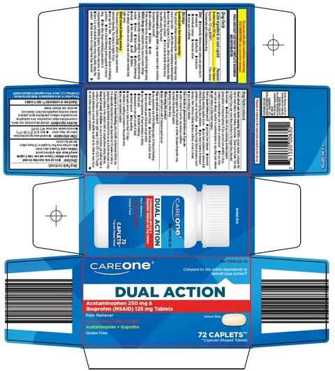 CAREONE DUAL ACTION packaging