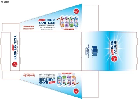 W/CLIP PDQ INSTANT HAND SANITIZER 포장