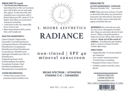 RADIANCE 포장
