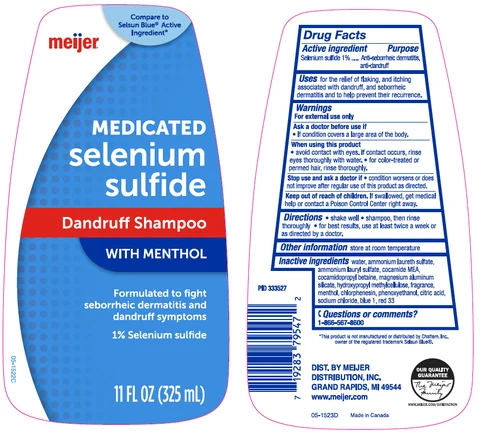 meijer MEDICATED selenium sulfide DandruffAnti-dandruff, anti-seborrheic dermatitis, anti-psoriasis 포장