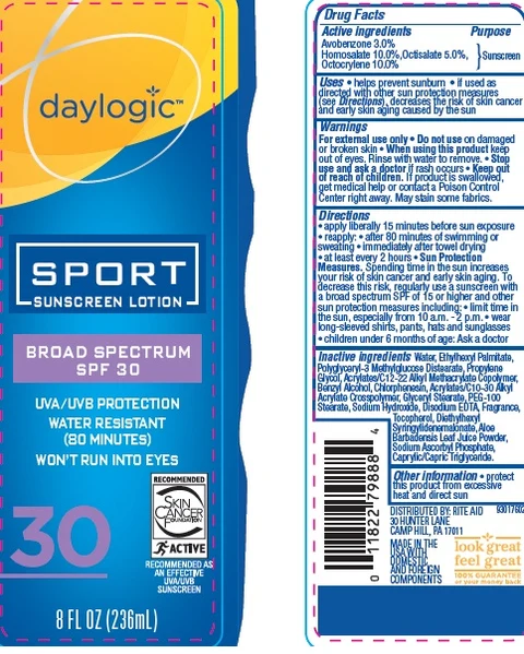 Rite Aid Sport SPF 30 8 oz packaging