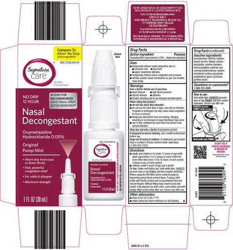 Signature Care Nasal Decongestant 포장