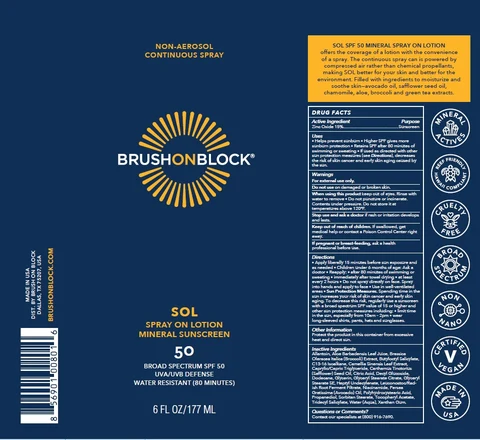 BRUSH ON BLOCK SPF 50 MINERAL 포장