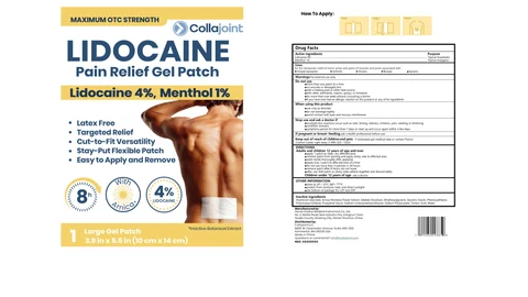 Collajoint Lidocaine Pain Relief Gel Patch 포장