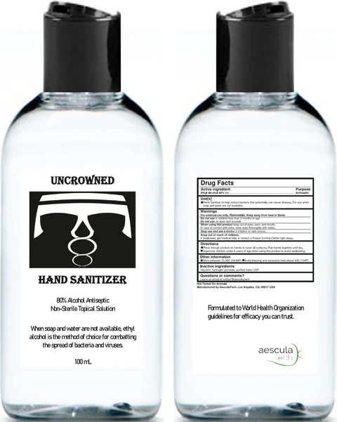 Hand Sanitizer packaging