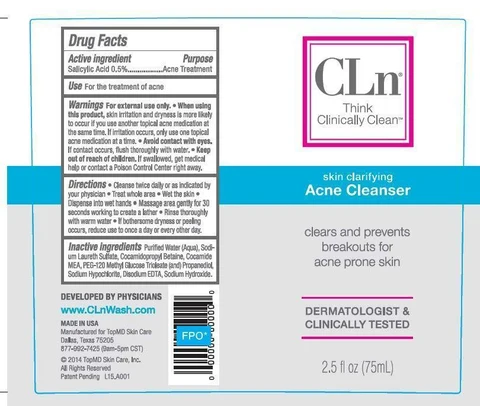 CLn Acne Cleanser packaging