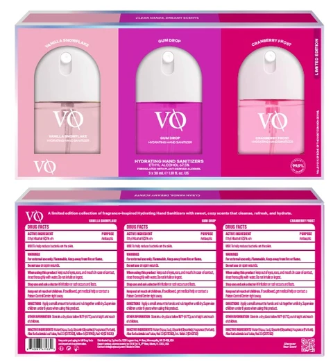 VQ Hydrating Hand SanitizerTrio 포장
