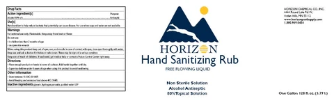 Hand Sanitizing Rub packaging