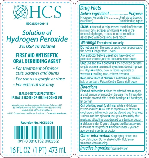 HCS Hydrogen Peroxide 3% 포장