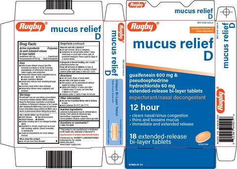 Rugby Mucus Relief D 포장