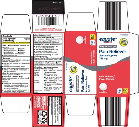 equate pain reliever packaging